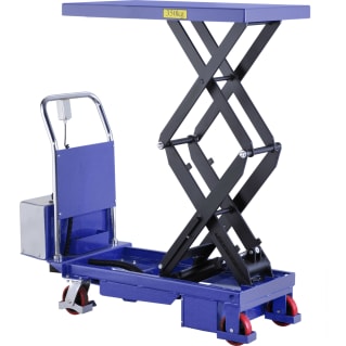 Doppelscheren-Hubtischwagen elektrisch - 350 kg für 1,3m