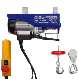 Elektrische Seilwinde mini Tragkraft 50 kg/100 kg 8 m/4 m 230 V