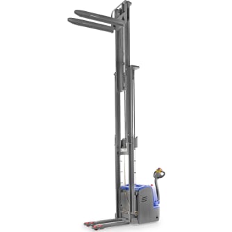 Vollelektrischer Hochhubwagen mit dosierbarem Hub - Hubhöhe 5000 mm für 1500 kg