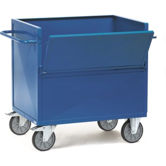 Fetra Blechkastenwagen - Kapazität 600 kg - gesicktes Stahlblech