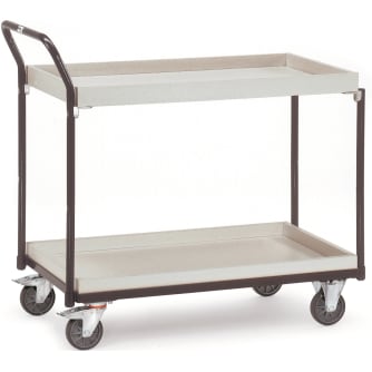 Fetra ESD-Tischwagen mit Kästen - Kapazität 300 kg - 2 Kästen