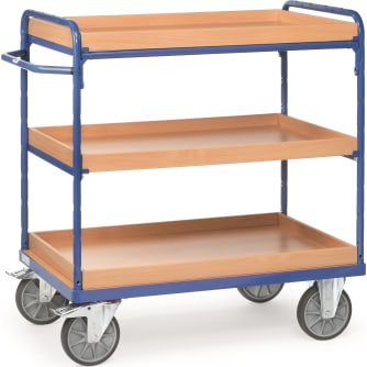 Fetra Etagenwagen mit Kästen - Kapazität 600kg - 3 Kästen