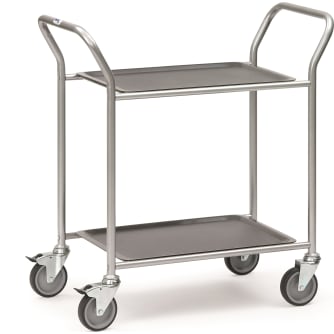 Fetra Servierwagen 5032 Ladefläche 430 x 610 mm - weißaluminium -