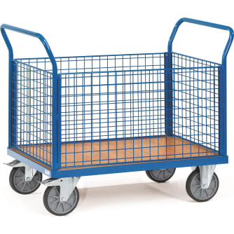 Fetra Vierwandwagen mit Drahtgitterwänden - Kapazität 600 kg