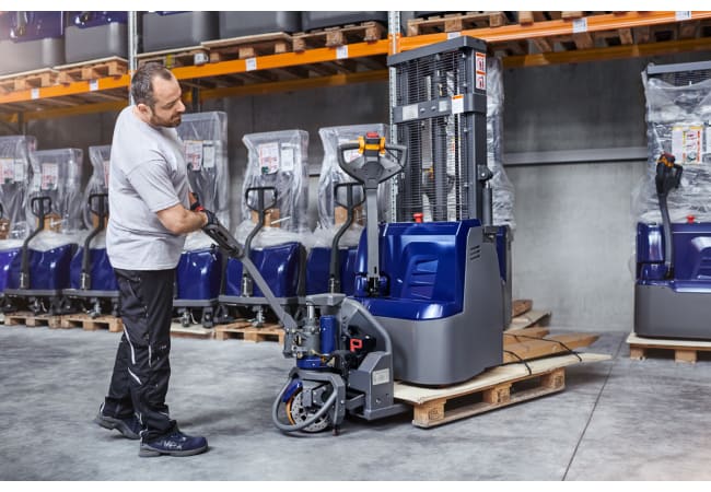 Arbeiten mit Hubwagen
