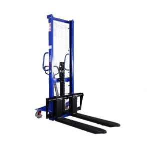 Hochhubwagen 1,6 m / 1600 mm Tragkraft 1000 kg / 1 t Freihubfunktion verschiebbare Gabeln