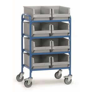 Fetra Beistellwagen 32931 - mit Kästen Ladefläche 630 x 470 mm