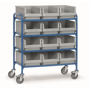 Fetra Beistellwagen 32941 - mit Kästen Ladefläche 940 x 470 mm