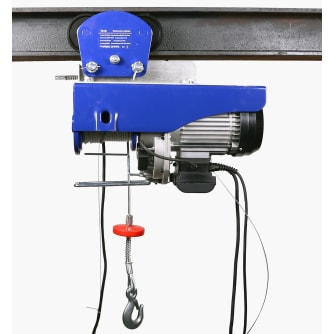 Elektro-Seilwinde mit elektr. Laufkatze 300 kg / 600 kg Tragkraft, 12 m / 6 m