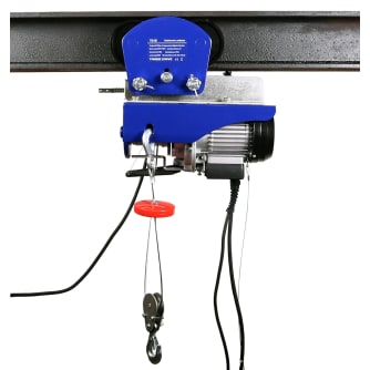 Elektro-Seilwinde mit elektr. Laufkatze 125 kg / 250 kg Tragkraft, 12 m / 6 m