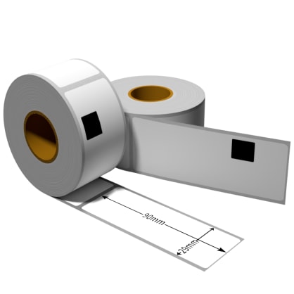 Label für Brother DK11201 29 x 90 mm DK11201 Label mit wiederverwendbarer Wechselhalterung