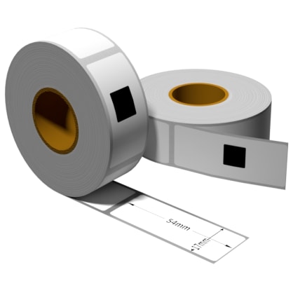 Label für Brother DK11204 17 x 54 mm 400 Label mit wiederverwendbarer Wechselhalterung