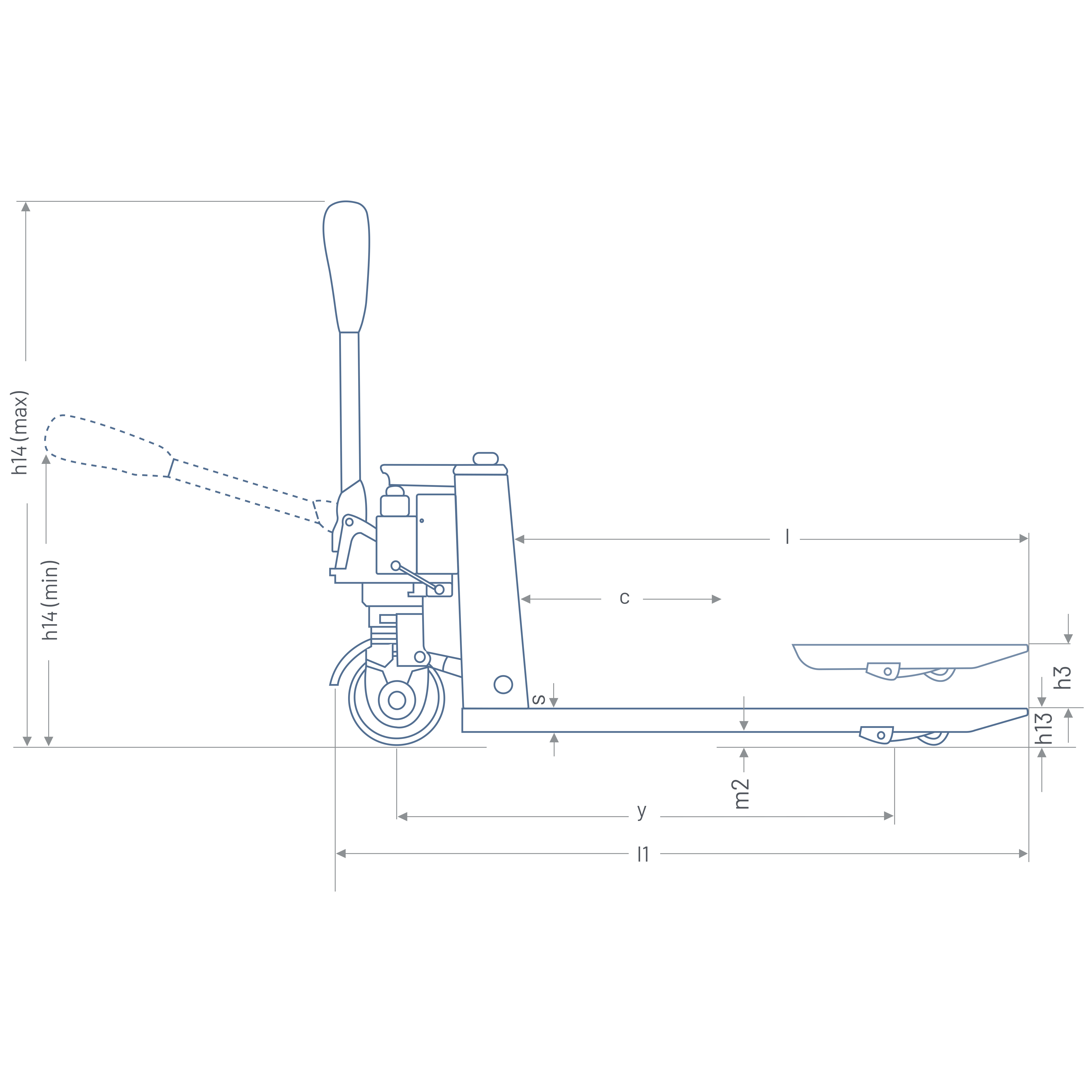 Pallit Elektro Hubwagen ONE+Y | 1500 kg | 48 V Lithium-Ionen Batterie | Stapler - Bild 10 von 12