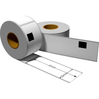 Label für Brother DK11201 29 x 90 mm DK11201 Label mit 1x wiederverwendbarer Wechselhalterung