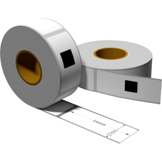 Label für Brother DK11204 17 x 54 mm 400 Label mit 1x wiederverwendbarer Wechselhalterung