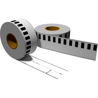 Label kompat. zu Brother DK22214 12mm x 30,48m mit 1x wiederverwendbarer Wechselhalterung