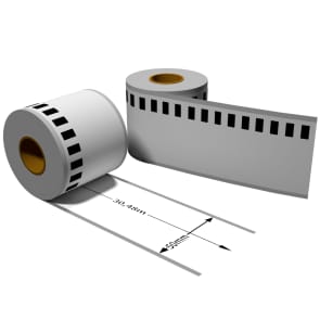Label kompat. zu Brother DK22223 50mm x 30,48m mit 1x wiederverwendbarer Wechselhalterung