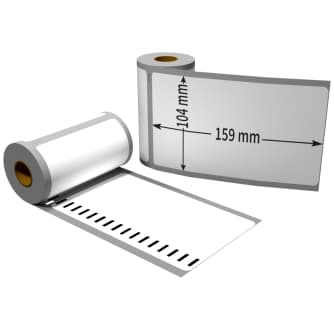 1x Label compatible with the Dymo 4XL 104 x 159 mm 220 labels per roll