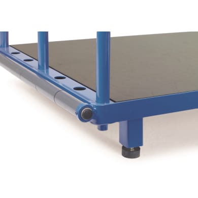 Fetra 4 Palettenfüße Unterfahrhöhe 100 mm für Plattenständer 4363/4365