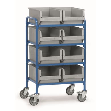 Fetra Beistellwagen 32931 - mit Kästen Ladefläche 630 x 470 mm