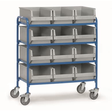 Fetra Beistellwagen 32941 - mit Kästen Ladefläche 940 x 470 mm