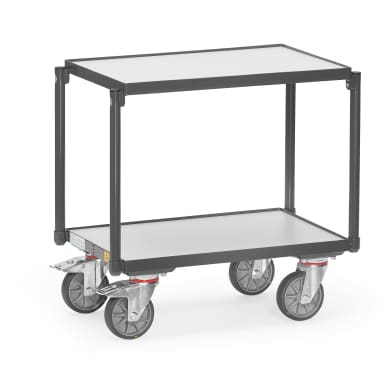 Fetra ESD-Etagenroller -2 Etagen mit Rand- Ladefläche 605 x 405 mm