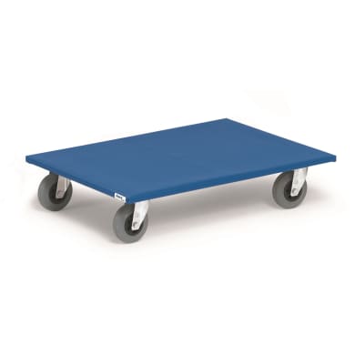 Fetra Möbelroller 2358 Ladefläche 800 x 600 mm, Vollg. blaugrau