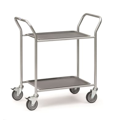 Fetra Servierwagen 5032 Ladefläche 430 x 610 mm - weißaluminium -