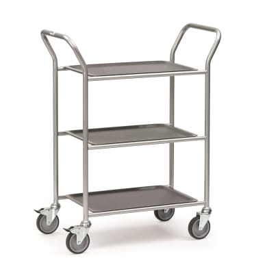 Fetra Servierwagen 5033 Ladefläche 430 x 610 mm - weißaluminium -