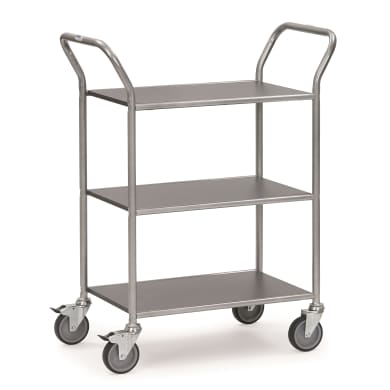 Fetra Servierwagen 5043 Ladefläche 665 x 450 mm - weißaluminium -