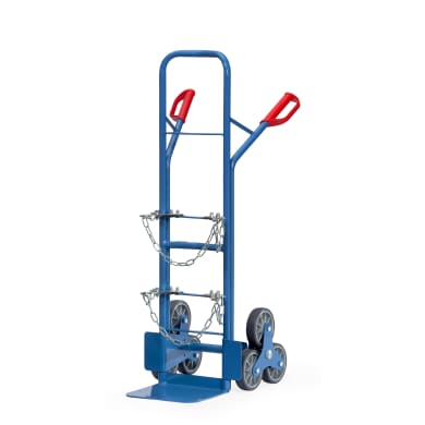 Fetra Treppen-Flaschenkarre 51325 3-Rad-Stern, je 3 Vollg.-Räder 160 x 40 mm