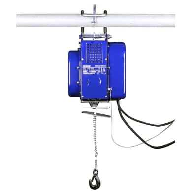 Mobile elektrische Seilwinde - Bauseilwinde - Stahlseil 12 m, Tragkraft 100 kg / 200 kg , 230 V