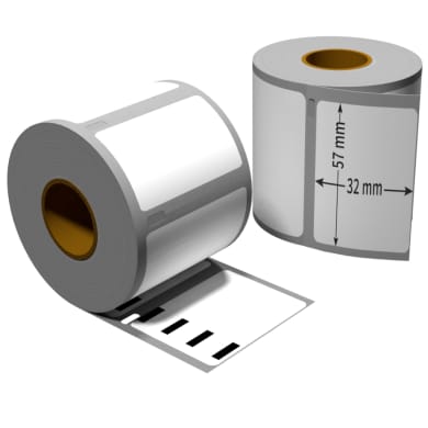 1x label compatible with the Dymo 11354 57 x 32 mm 1000 labels per roll