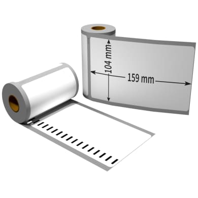 1x Label compatible with the Dymo 4XL 104 x 159 mm 220 labels per roll