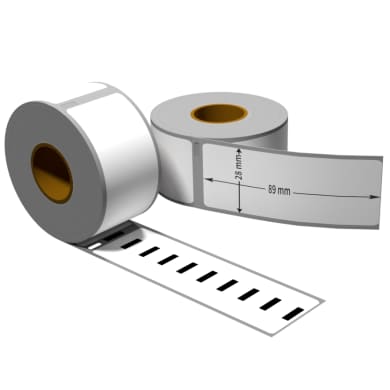 1x label compatible with the Dymo 99010 28 x 89 mm 130 labels per roll