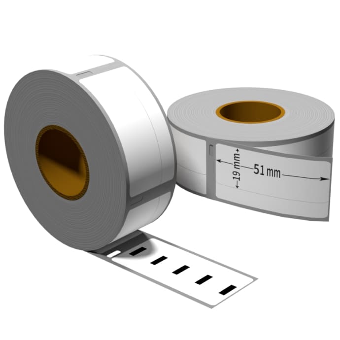 500 DRUCKER ETIKETTEN 19x51mm für DYMO Labelwriter 4XL EL60 EL40