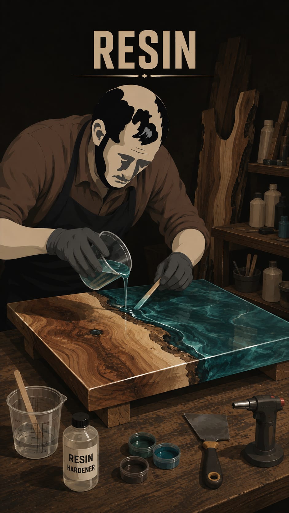 Resin — handmade material