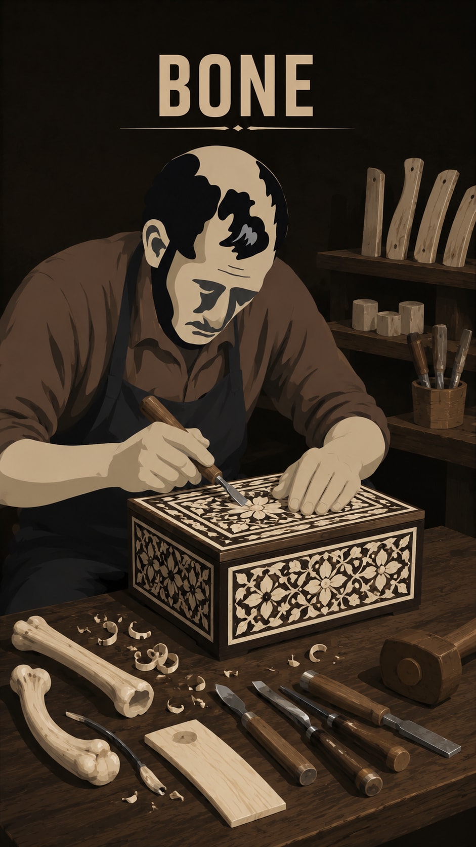 Bone — handmade material