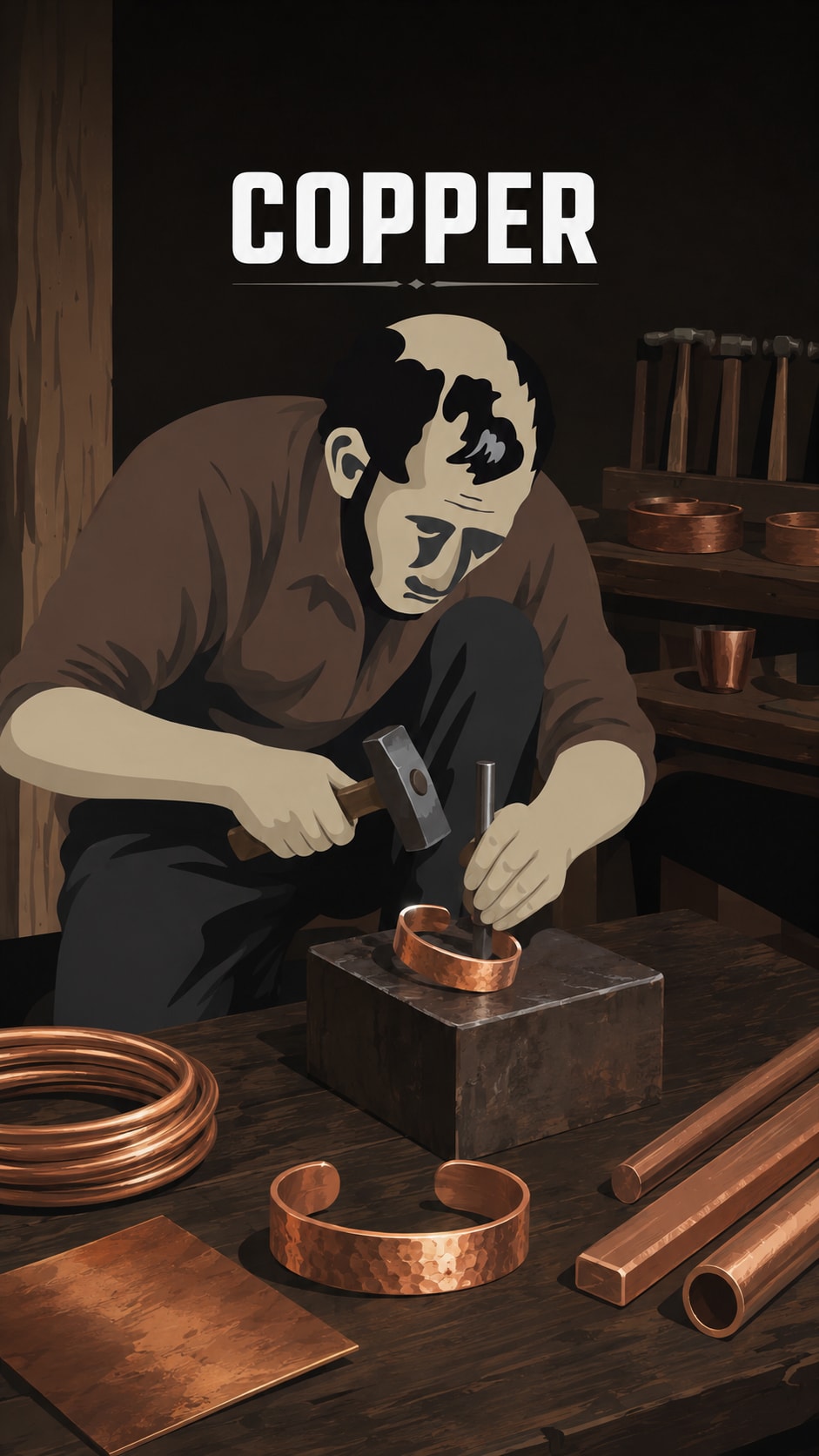 Copper — handmade material