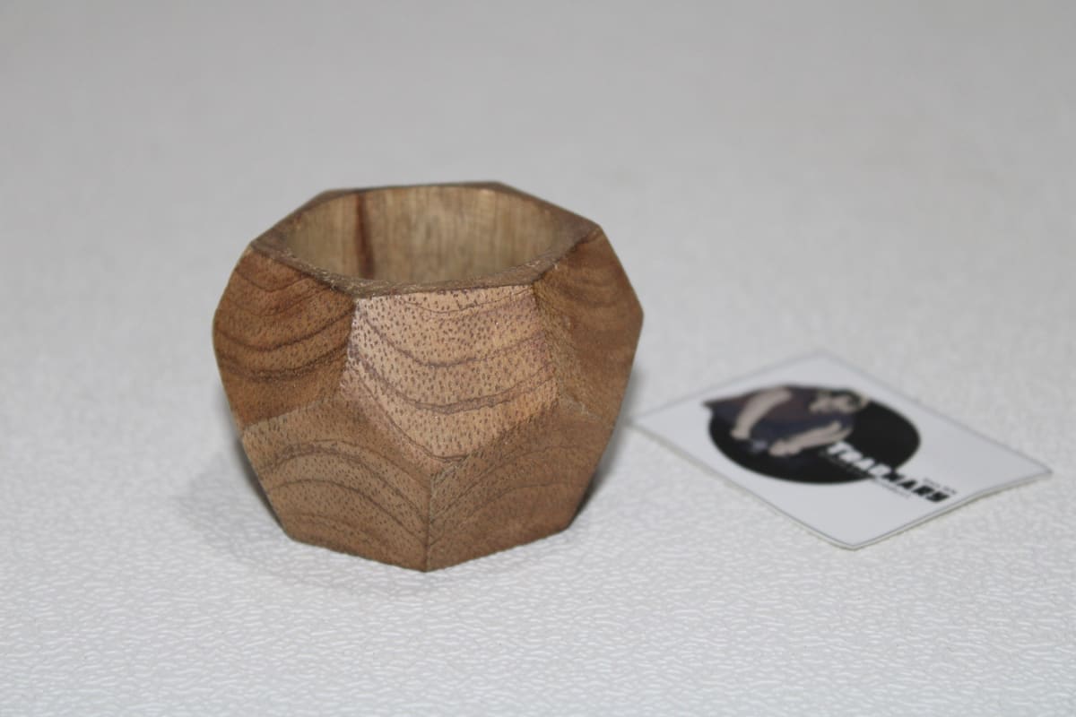 Hexagon Wood Napkin Ring