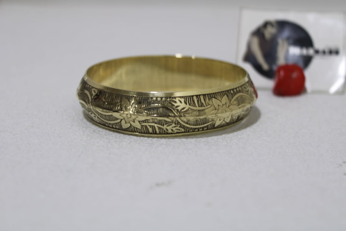 Antic Brass Bangle