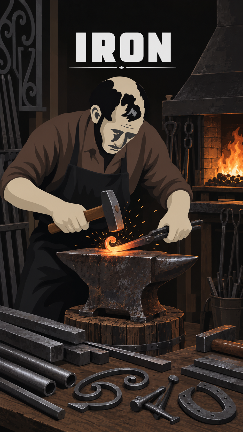 Iron — handmade material