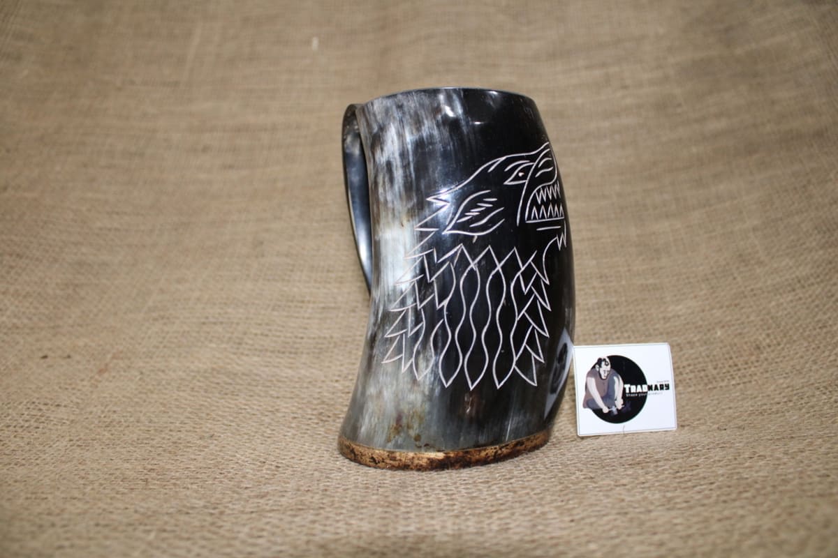 Horn Mug handmade in Horn by an Indian manufacturer