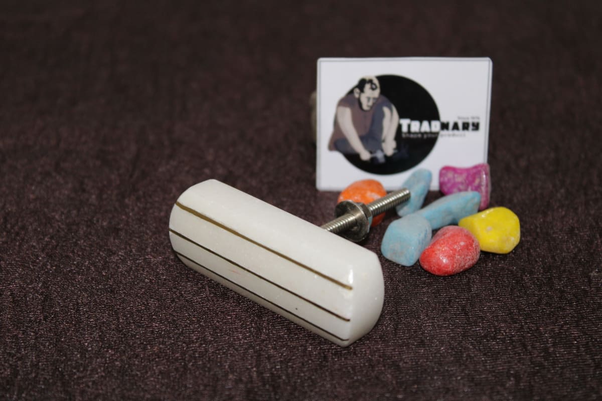 Rectangular Marble Knob — Marble