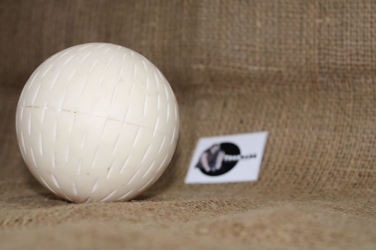 White Resin Carving Ball — Resin