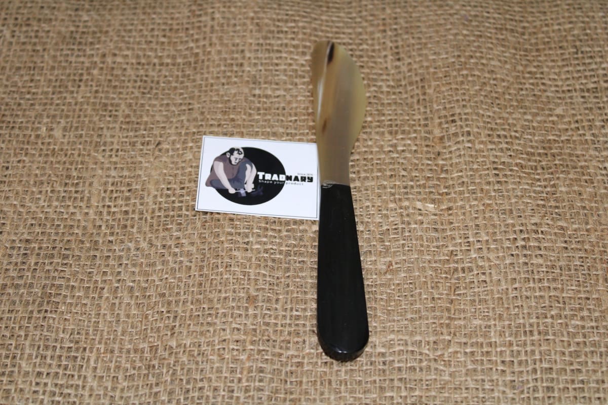 Black And Lite Brown Horn Knife — Horn