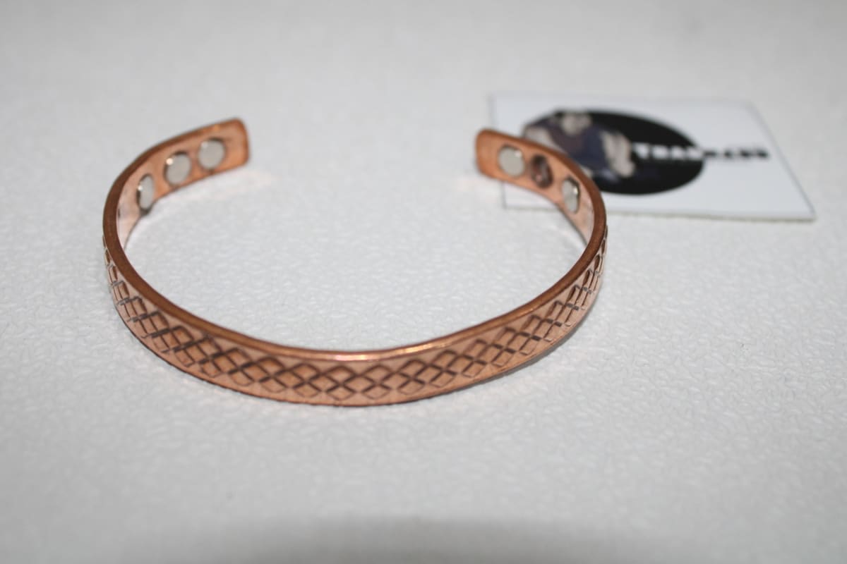 Pure Copper Cuff With Magnet — Copper