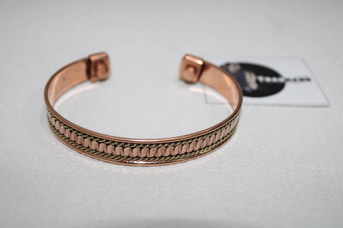 Fancy Design Copper Cuff — Copper