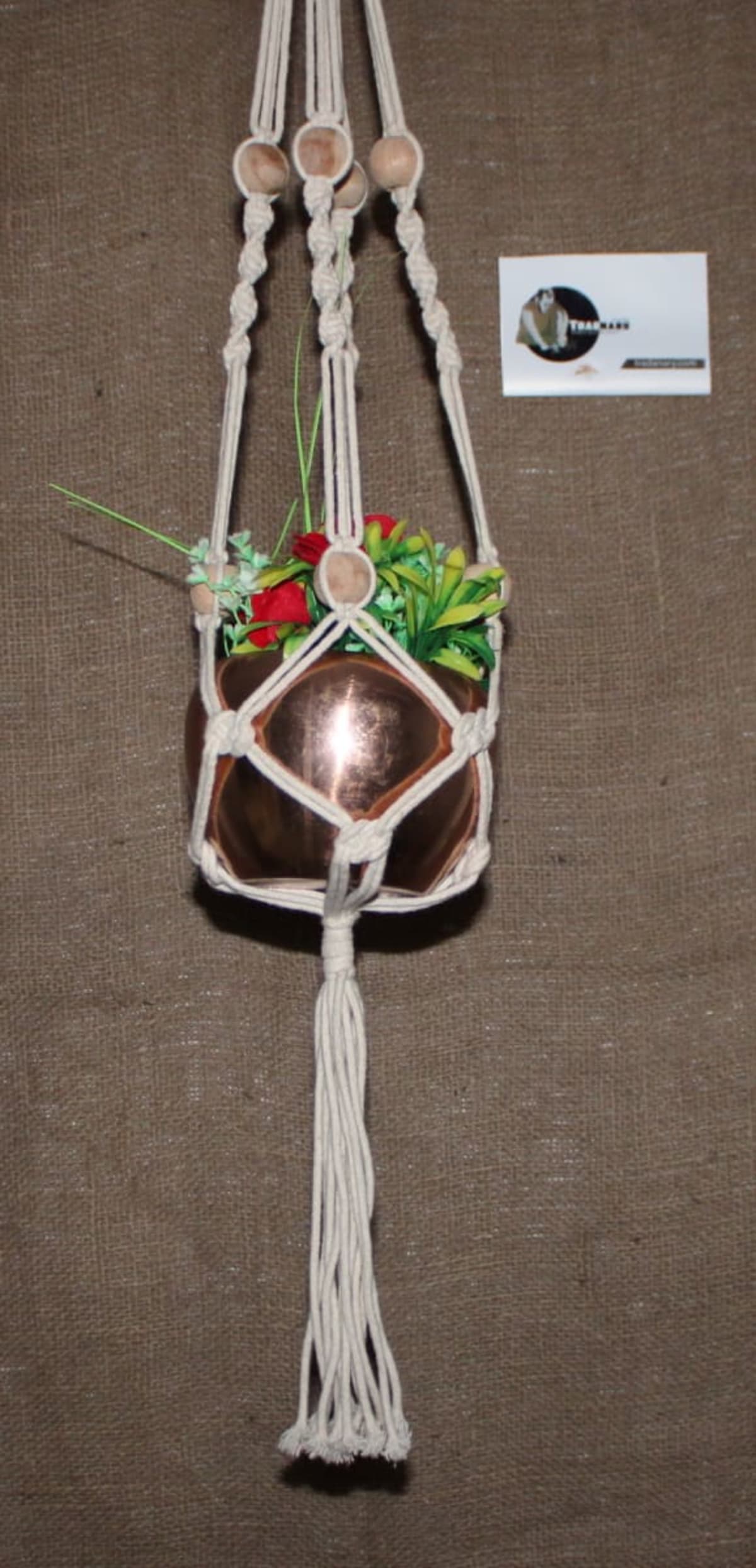 Cotton Cord Rope & Wood Pearl — Cotton Cord & Wood Pearl