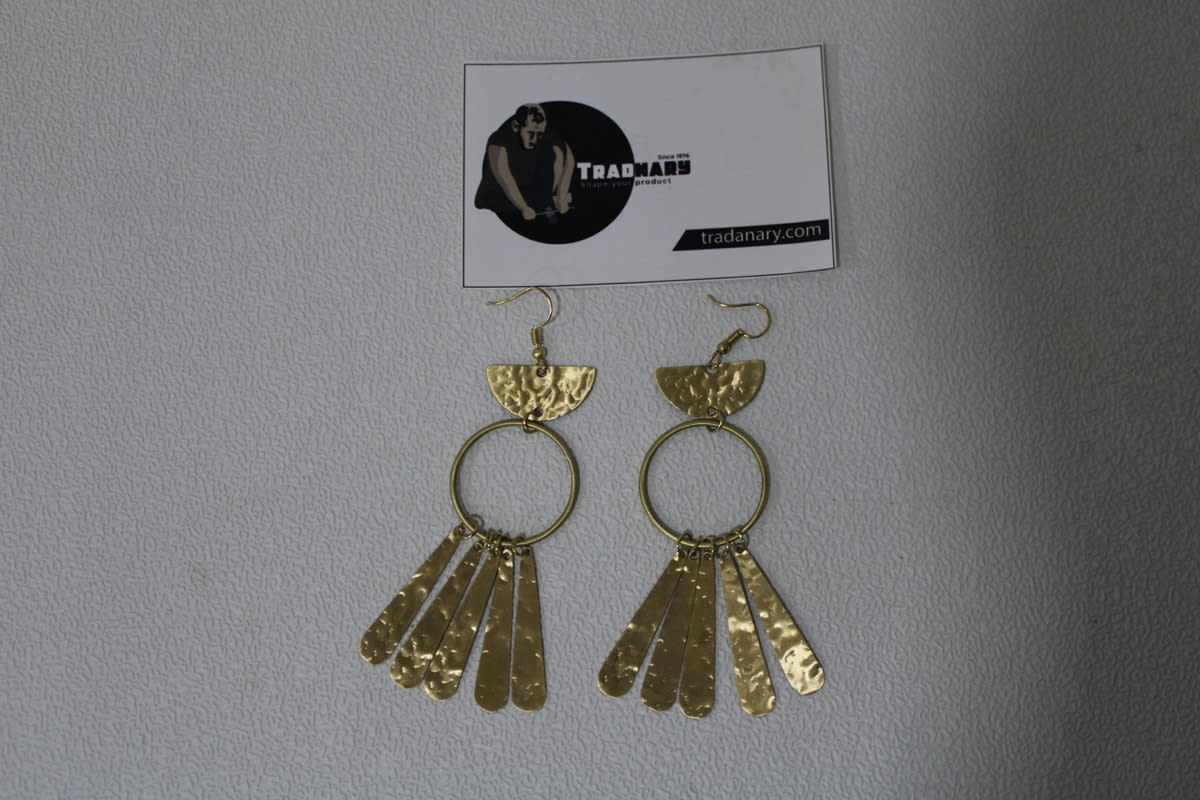 Brass Earrings. — Brass